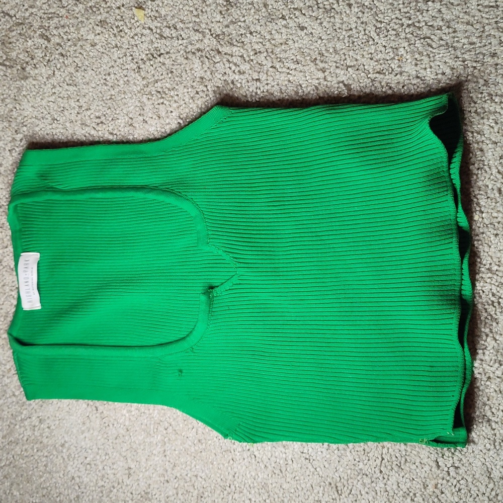 Highland Park by Material Girls Green Knot Crop Top